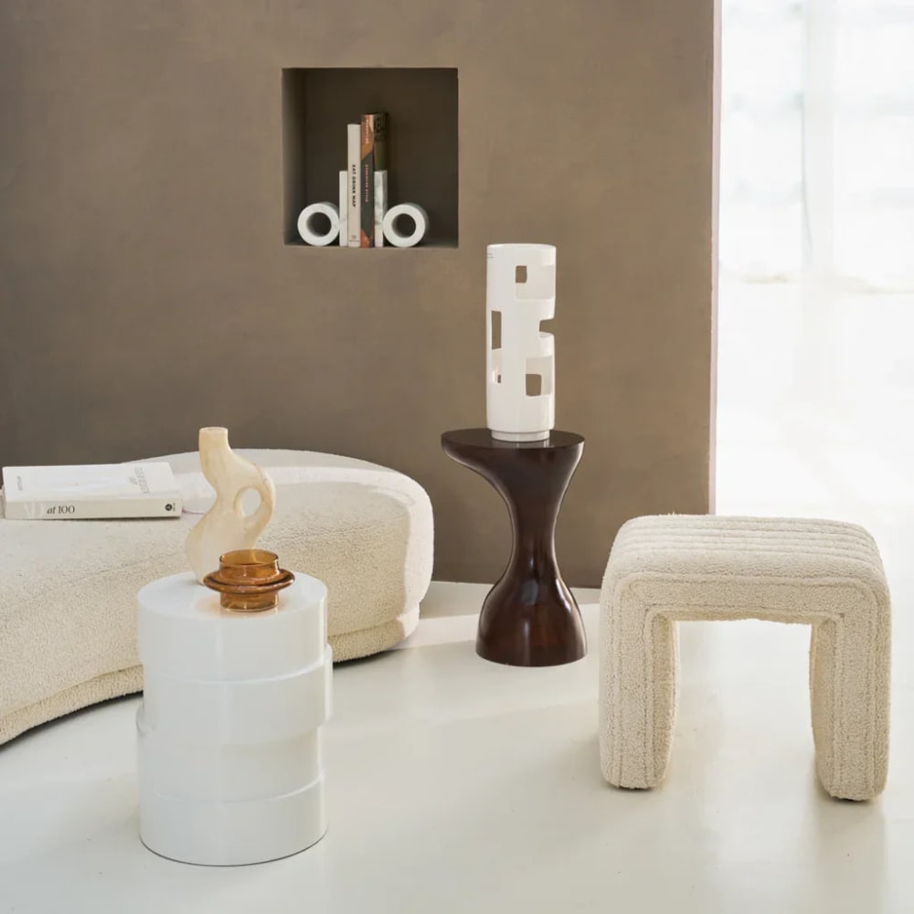 Lampe de table en céramique blanche ø 14 * 40 cm — vue 3