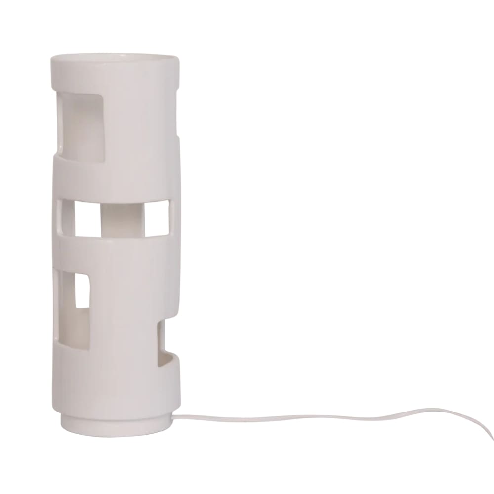 Lampe de table en céramique blanche ø 14 * 40 cm — vue 4