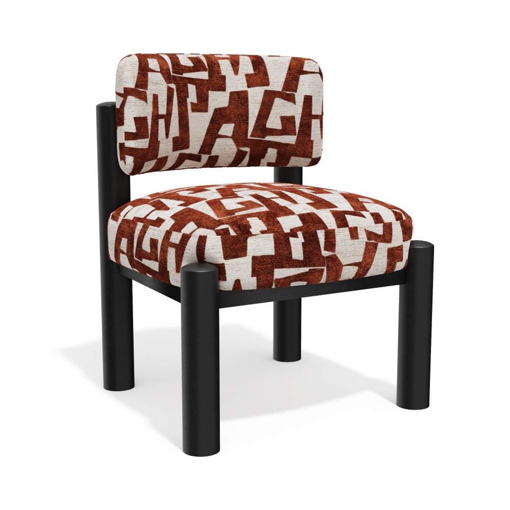 fauteuil en tissu texturé