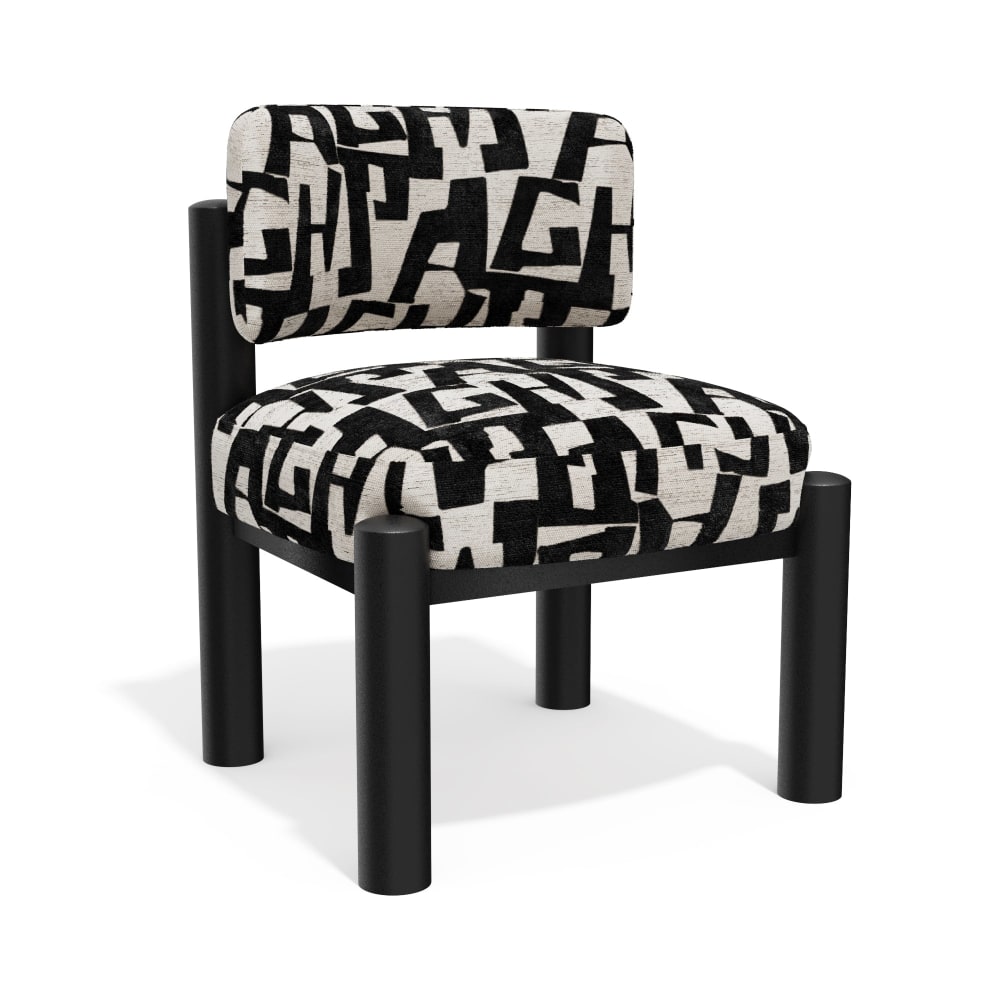 fauteuil en tissu texturé