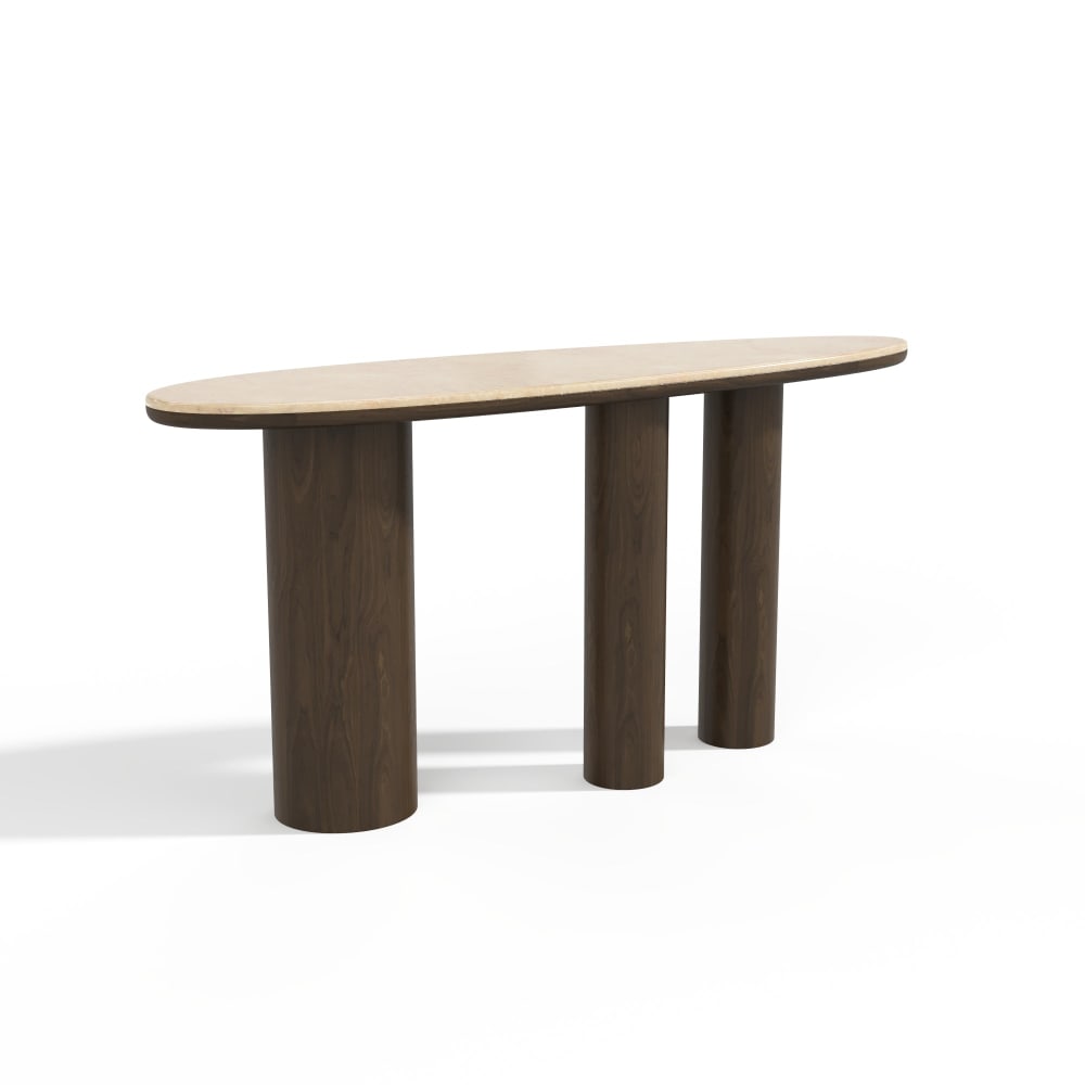 Console en bois contreplaqué - marbre