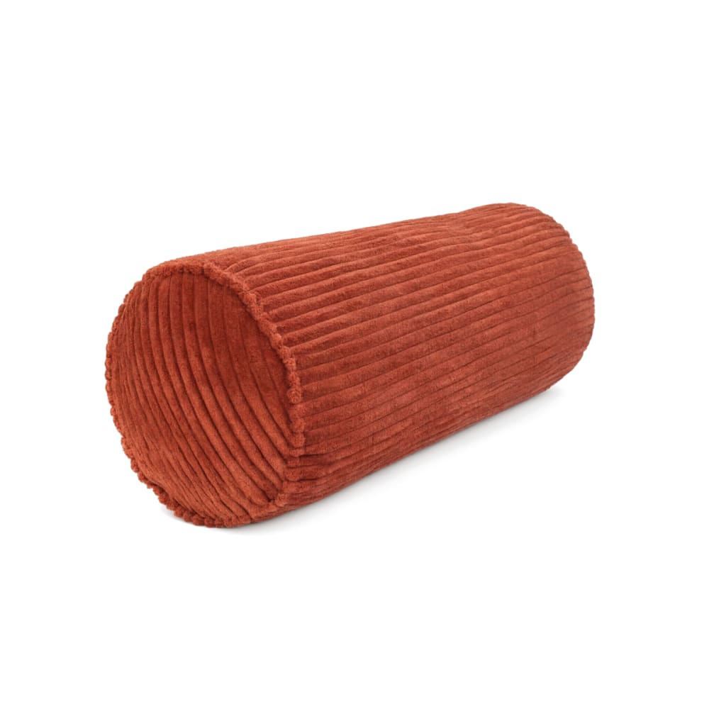 Polochon en velours côtelé pour matelas de sol terracotta