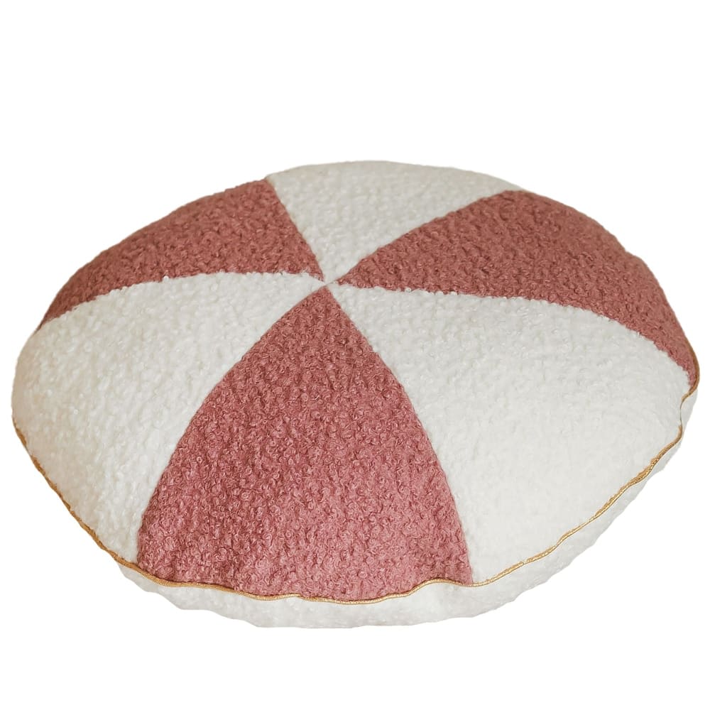 Minicamp Kissen im Zirkusstil aus Bouclé mit eleganter goldener Borte BEIGE PES - POLYESTER Kinder