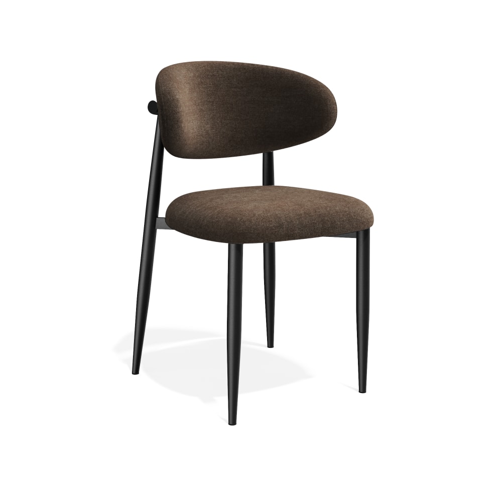 Lot de 2 chaises en tissu - toucher