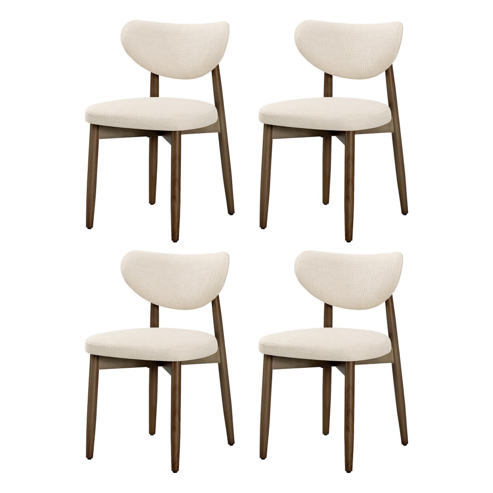Lot 4 chaises salle - massif