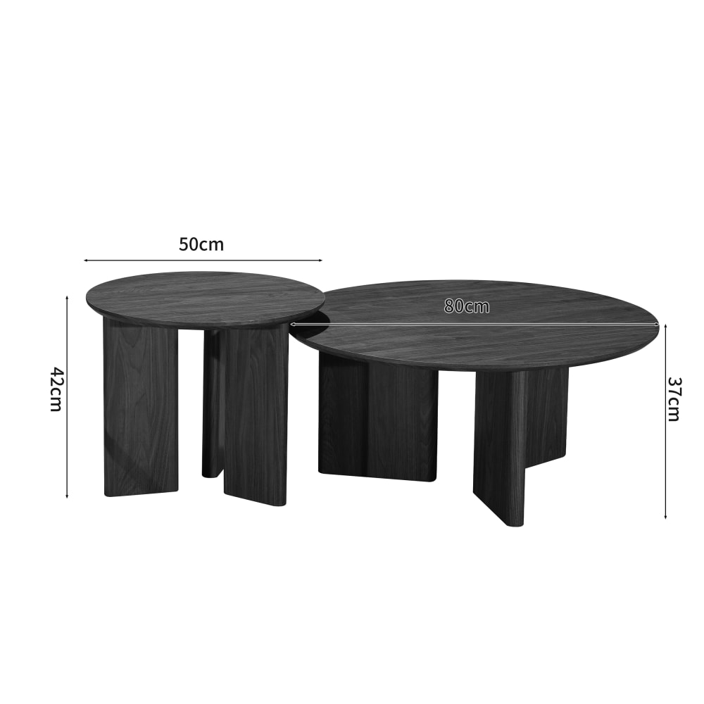 Couchtisch 80 cm in Eichenoptik - Maisons Du Monde