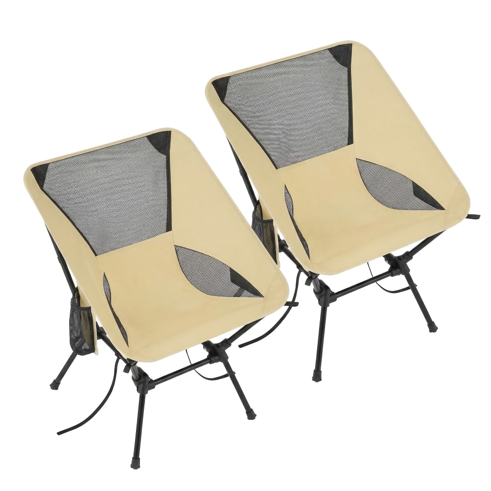 Chaises d'extérieur, lot de 2, supporte 150 kg, marron Chaises d'extérieur, lot de 2, supporte 150 kg, marron