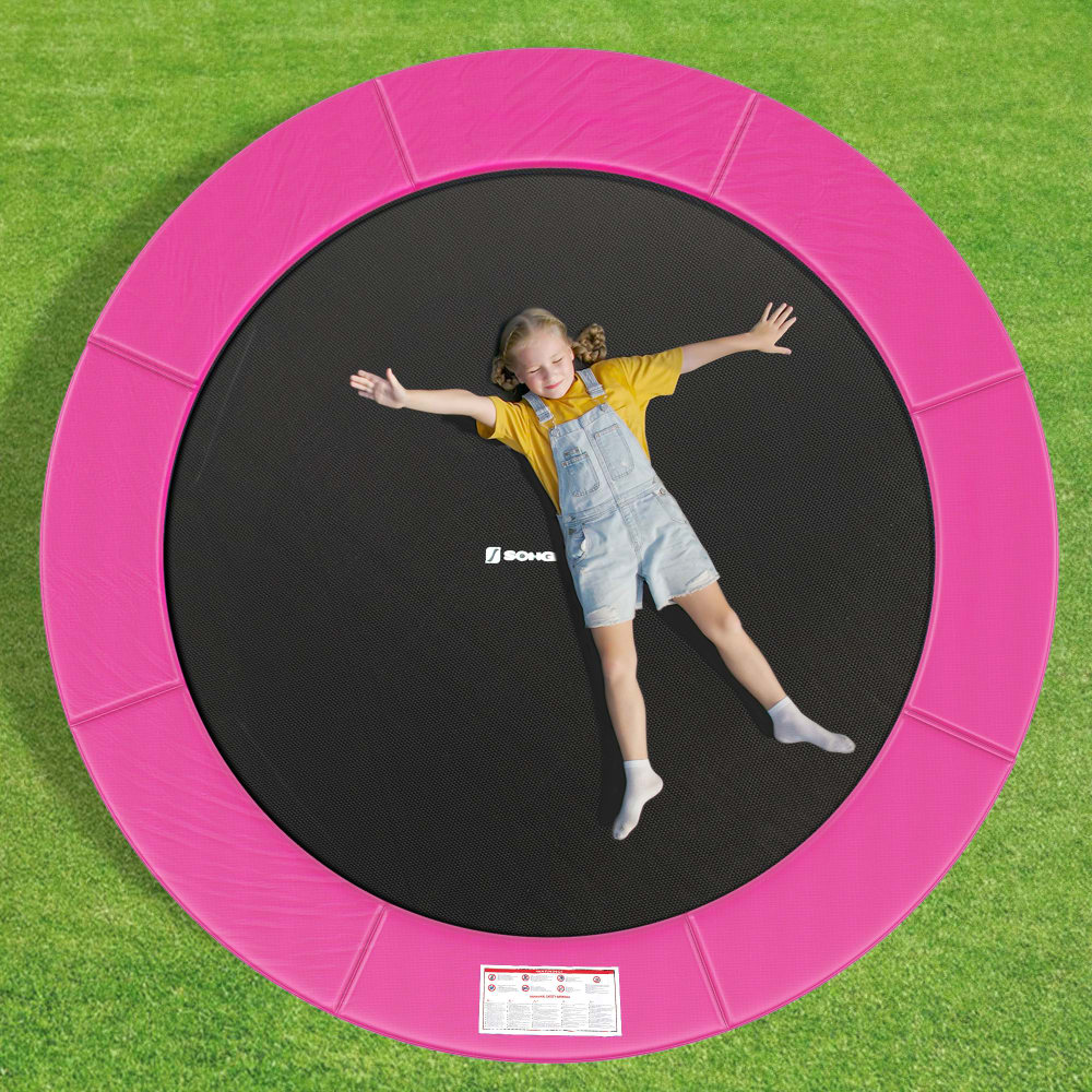 Coussin de protection de trampoline diamètre 244 cm rose (SONGMICS) - Image 1