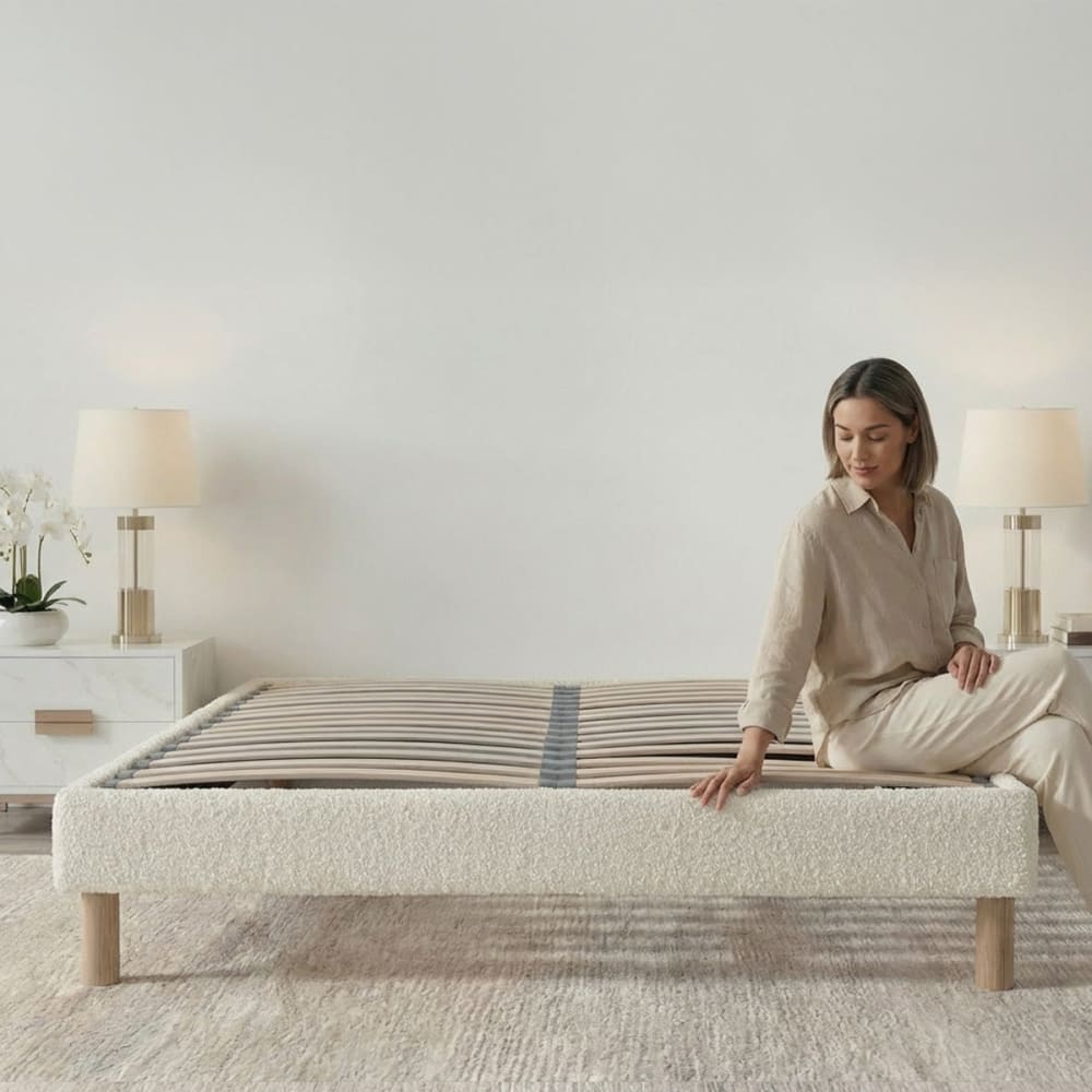 Sommier en kit beige 140x190 Sommier en kit beige 140x190