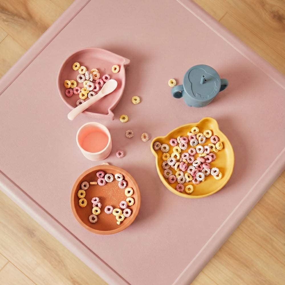 Kindertisch Kunststoff rosa für Spiele & Snacks innen/außen -