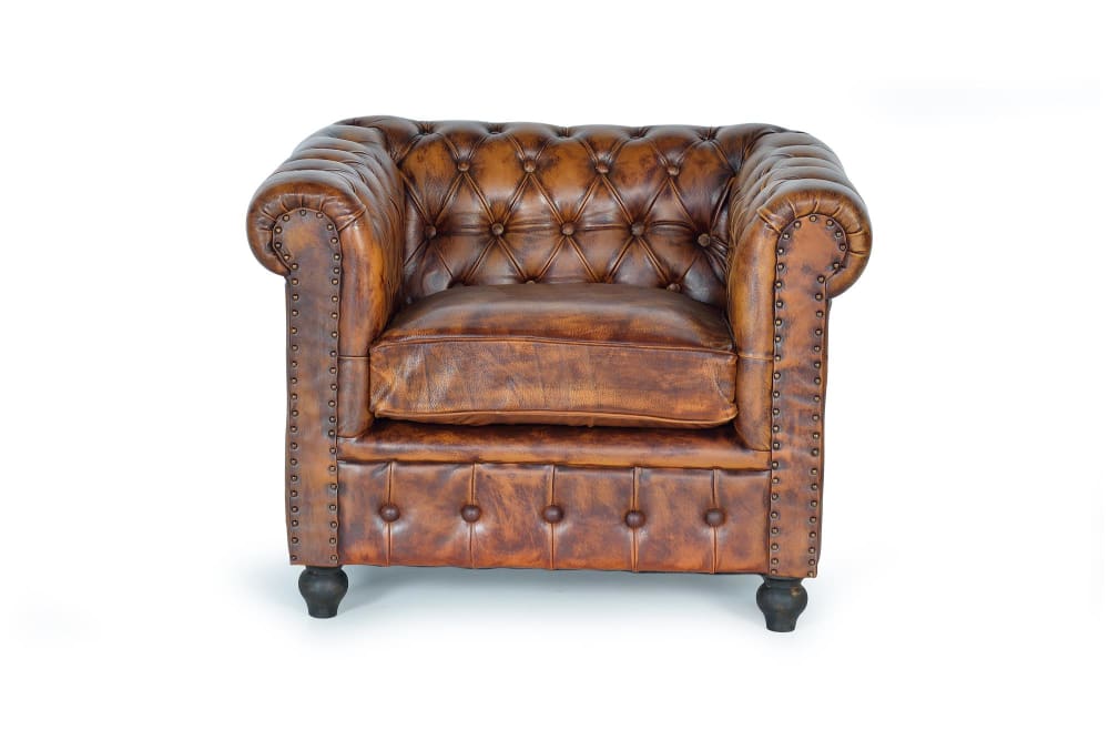 fauteuil Chester en cuir