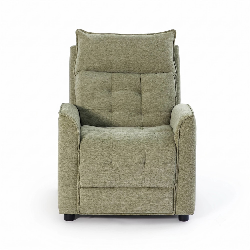 Fauteuil relax massant électrique 1 place tissu vert Fauteuil relax massant électrique 1 place tissu vert