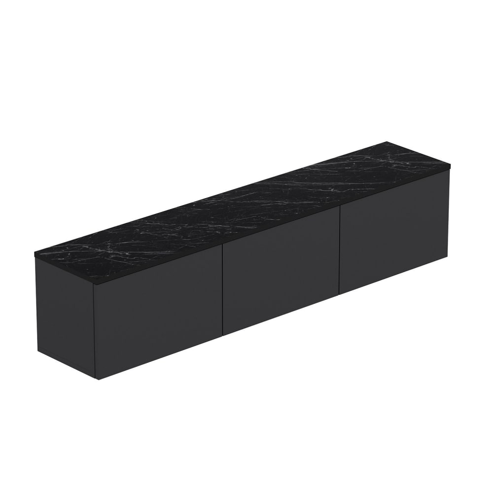 Meuble tv en bois gris anthracite 160 x 32 x 35 cm