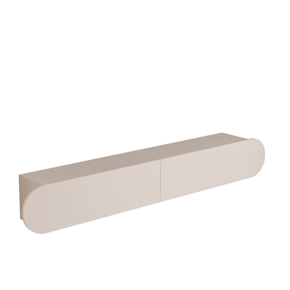 Meuble tv en bois crème 180 x 31 x 29 cm