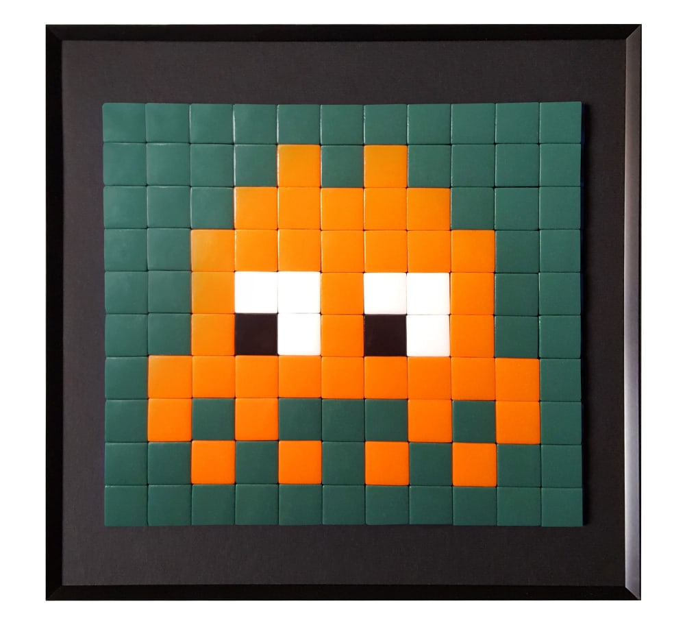 Mosaïque décorative - orange