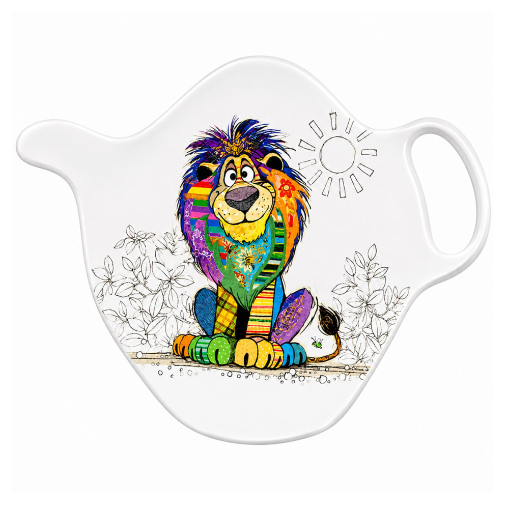 Repose-sachet de thé lion mélamine Repose-sachet de thé lion mélamine