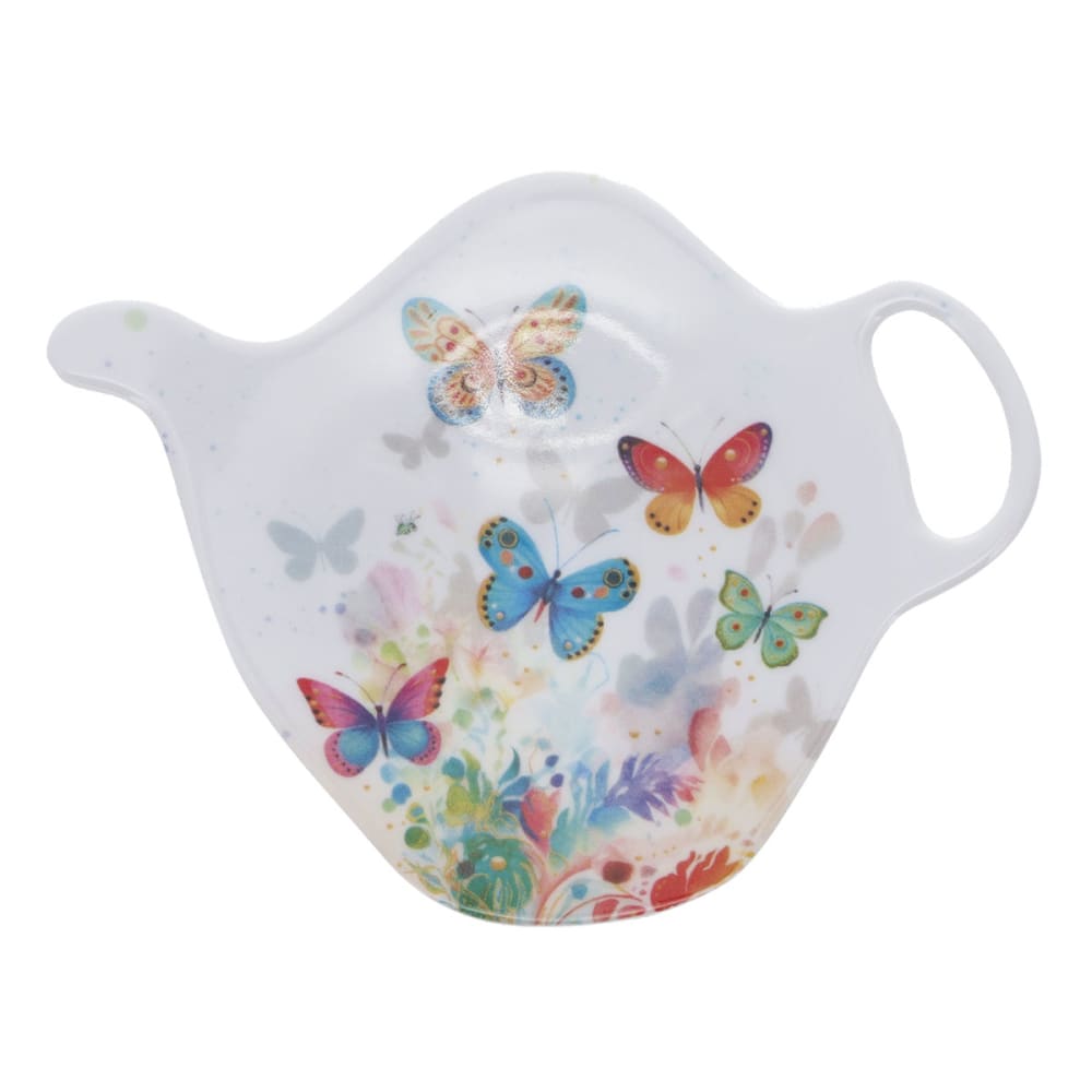 Repose-sachet de thé papillons mélamine Repose-sachet de thé papillons mélamine
