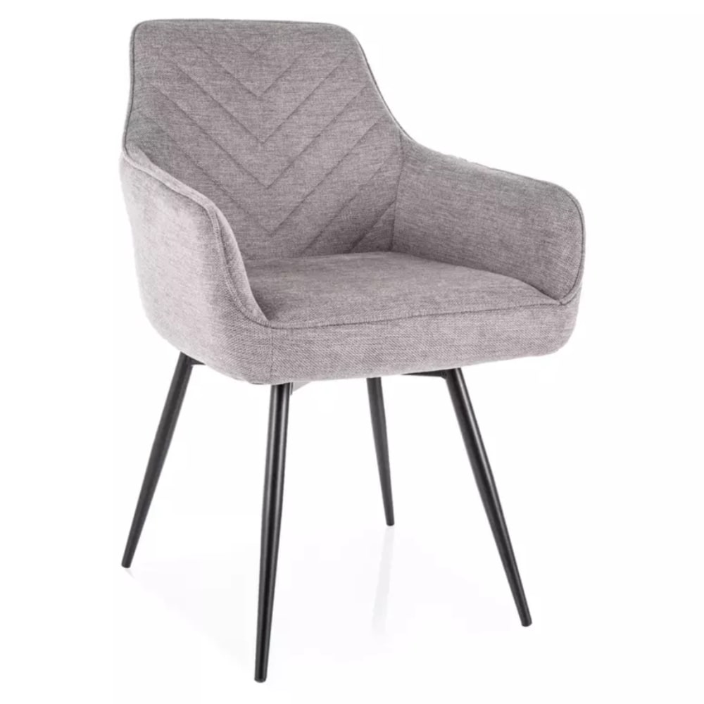 chaise grise en tissu