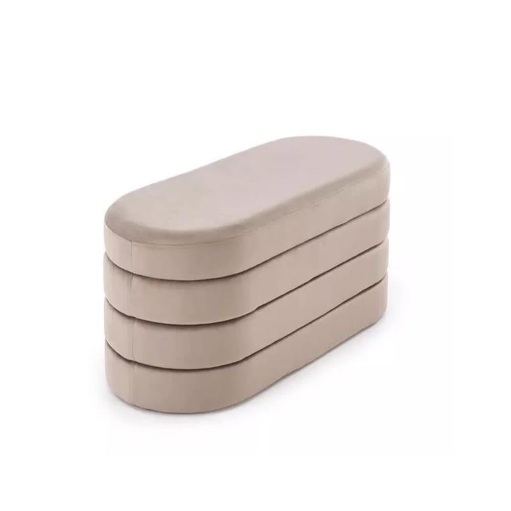 Banc en velours de polyester - couleur