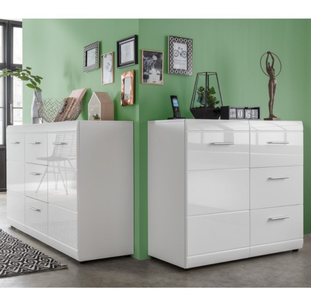 Weißer Sideboard, 96 x 86 x 40 cm - Maisons Du Monde