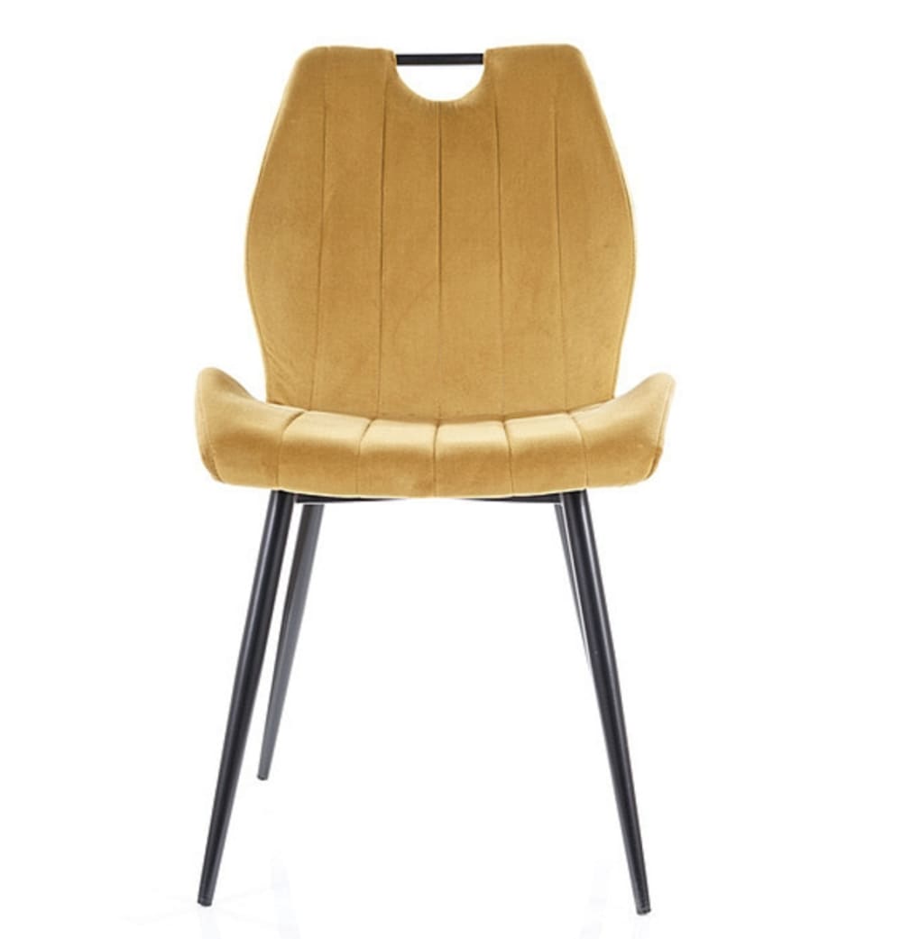 Chaise design acier noir