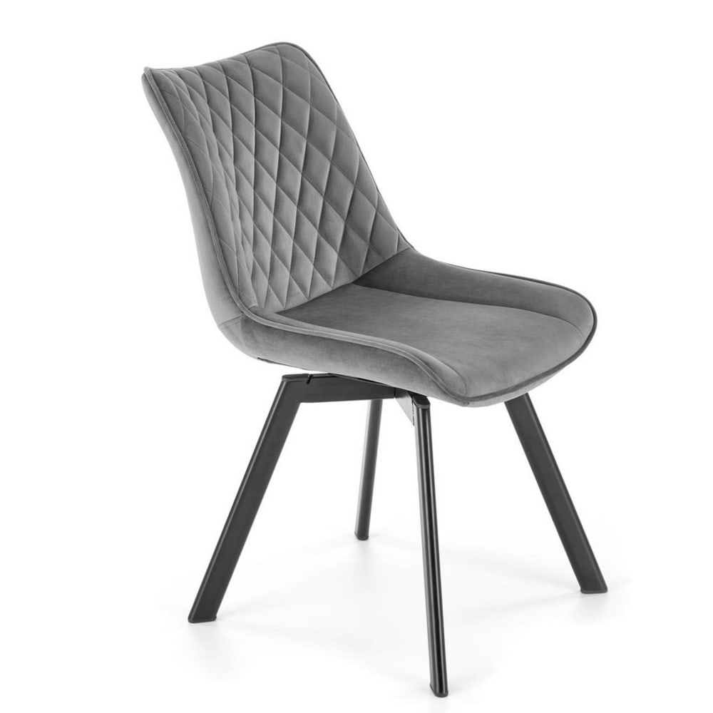 chaise design acier noir