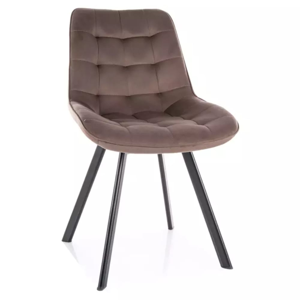 Chaise en velours de - cappuccino