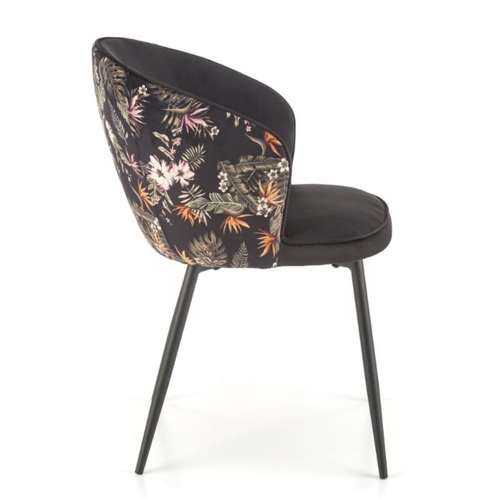 Esszimmerstuhl aus Polyester-Samt - Maisons Du Monde