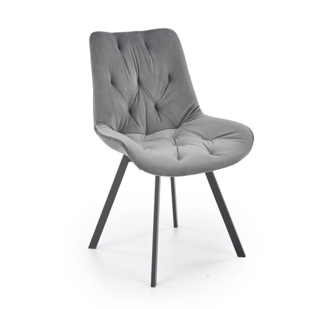 Chaise design acier noir