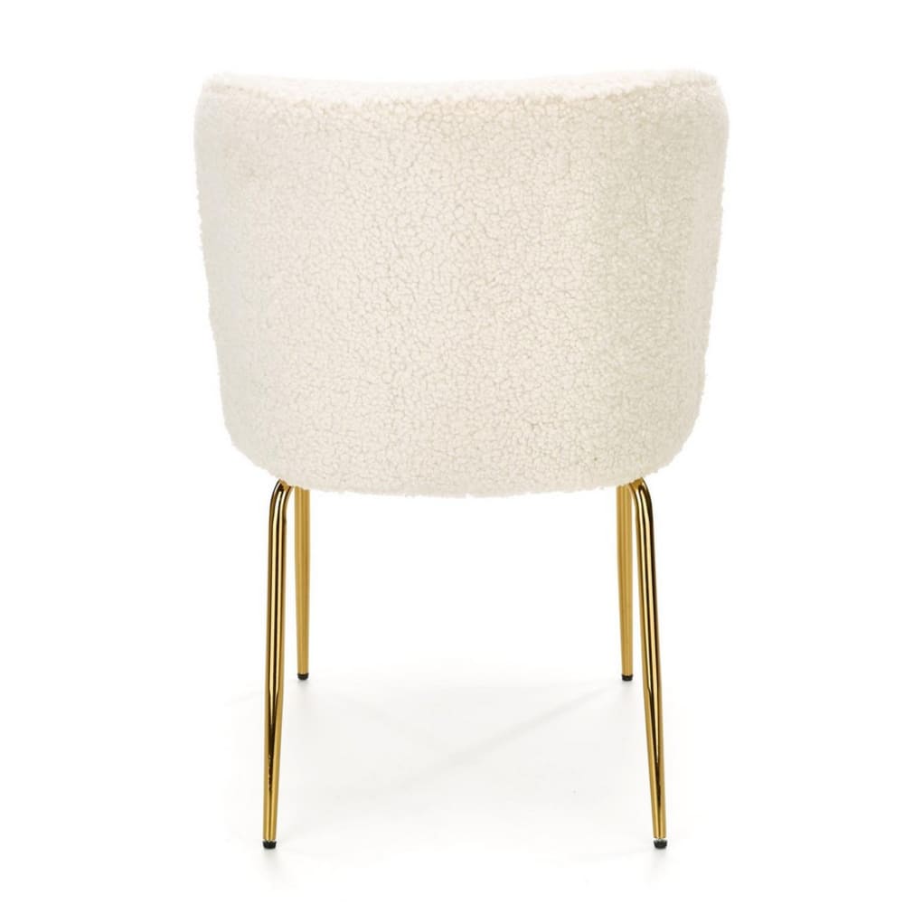 Designerstuhl in cremefarbener Schafsfelloptik - Maisons Du Monde