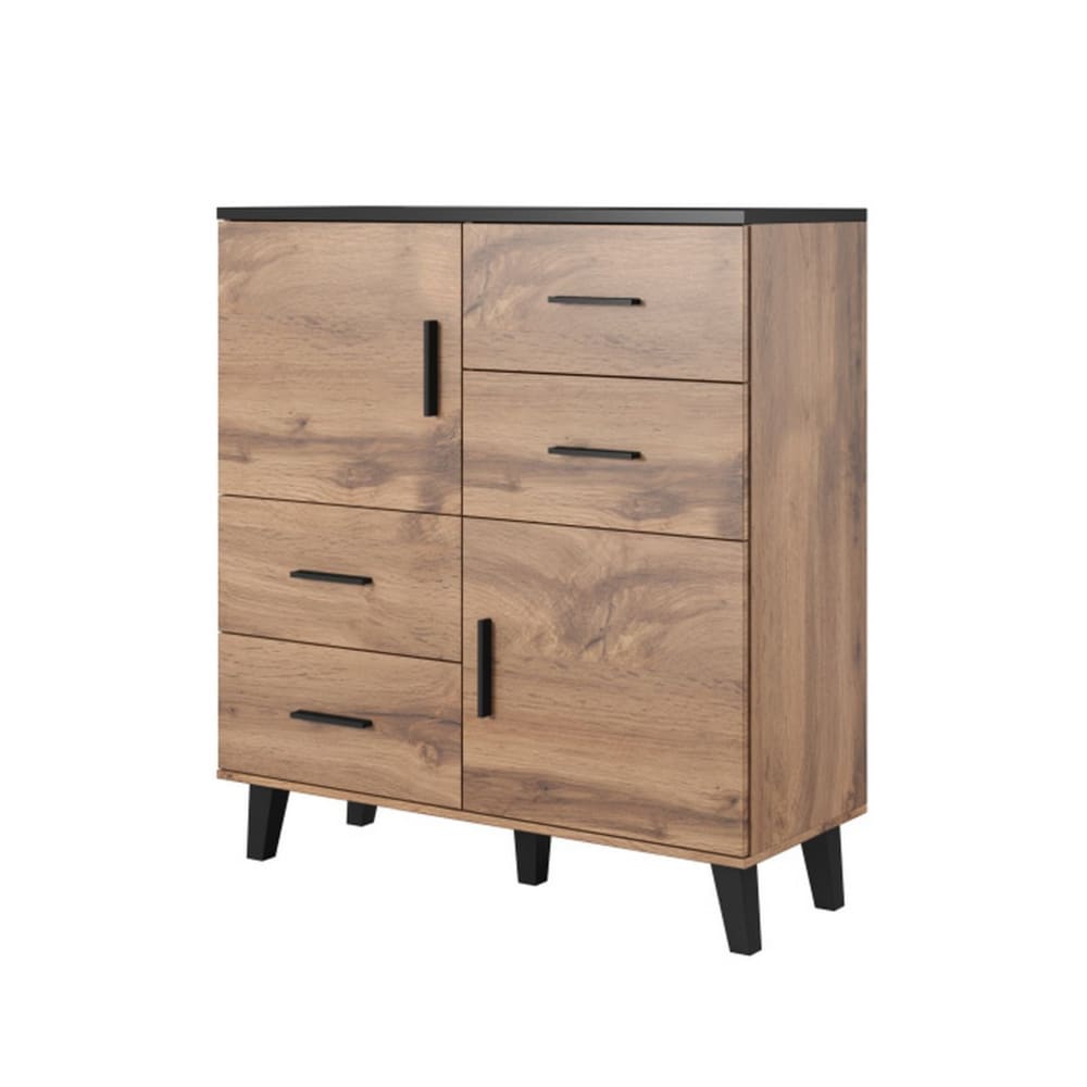 buffet haut décor chêne