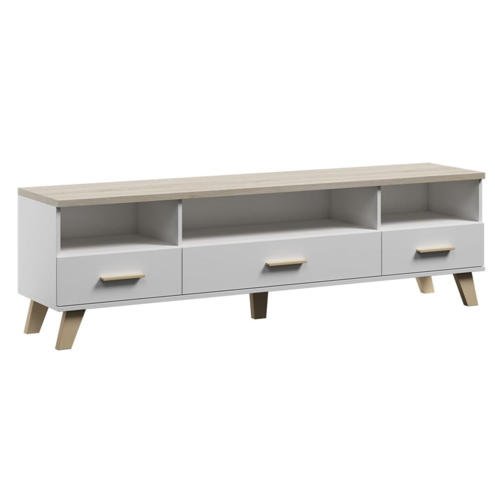 Meuble tv décor chêne