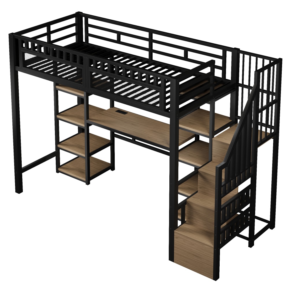 Lit mezzanine enfant - bureau