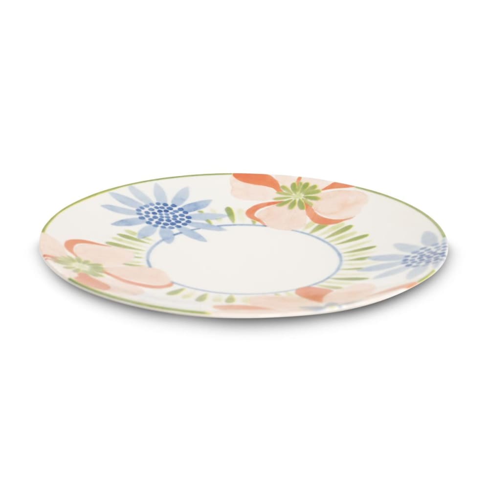 Service 18 pièces rose/vert - porcelaine
