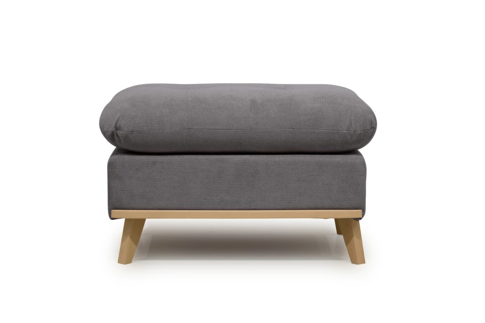 Pouf gris moyen