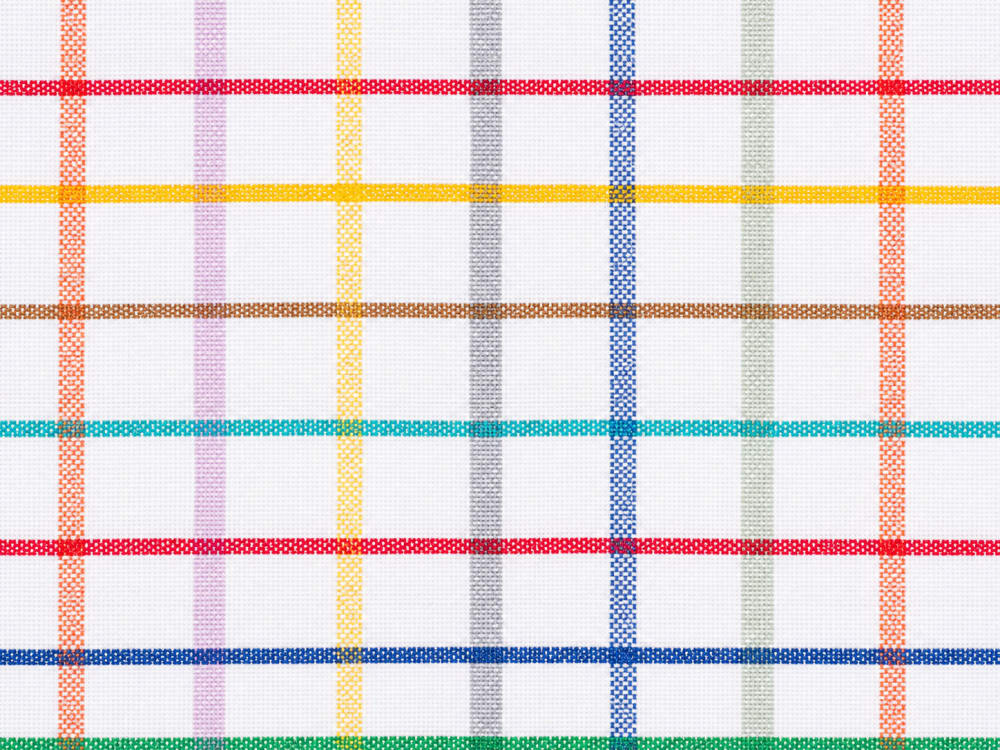Acryl-Tablett aus mehrfarbiger Baumwolle 37x28 cm - Maisons Du