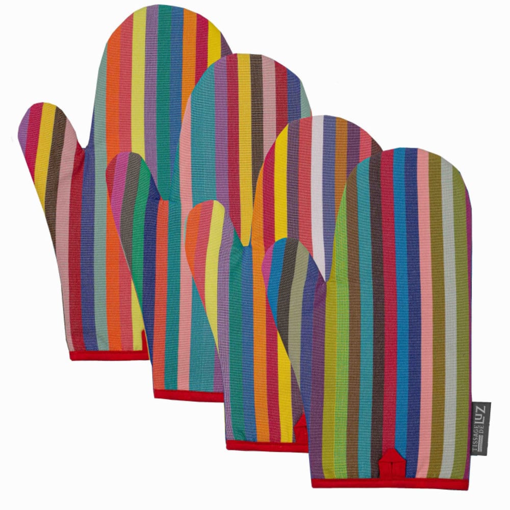 Tissage de Luz Handschuh aus mehrfarbiger Baumwolle - Baumwolle