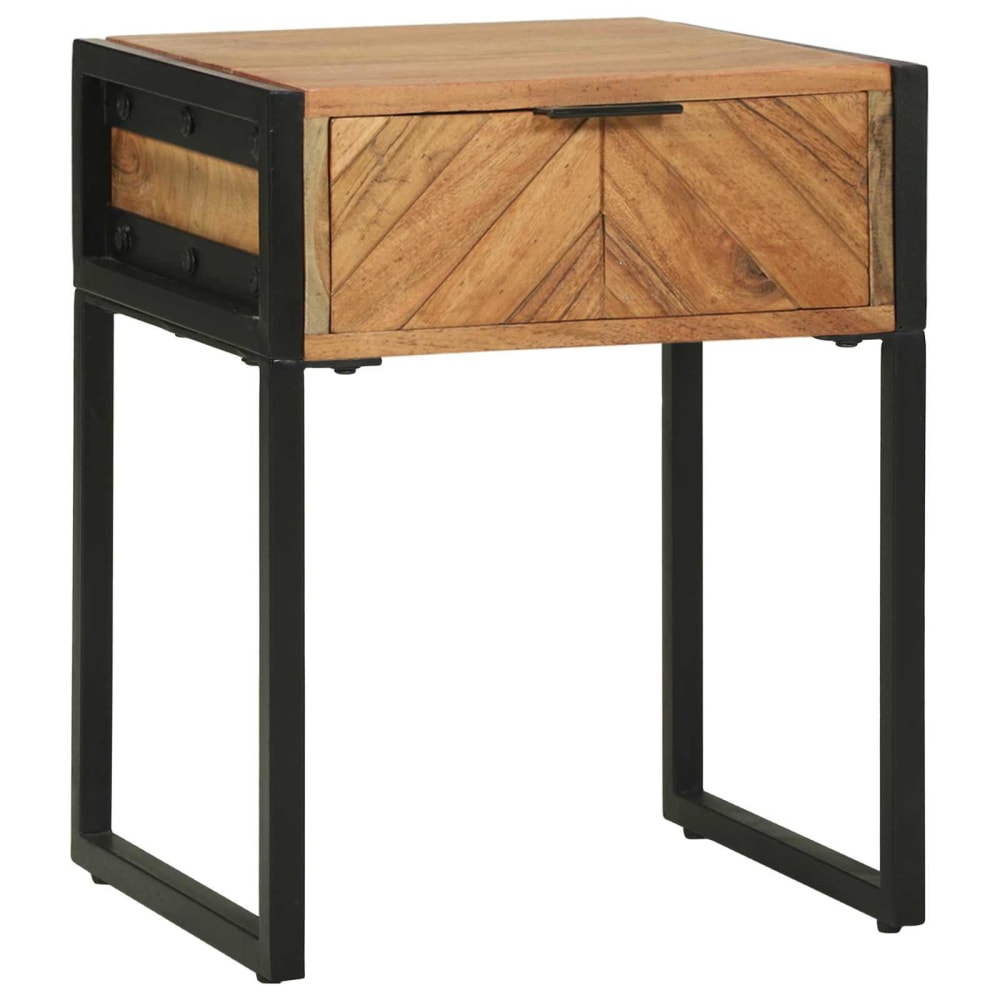 Table de chevet  ambre marron  40 x 35 x 50 cm