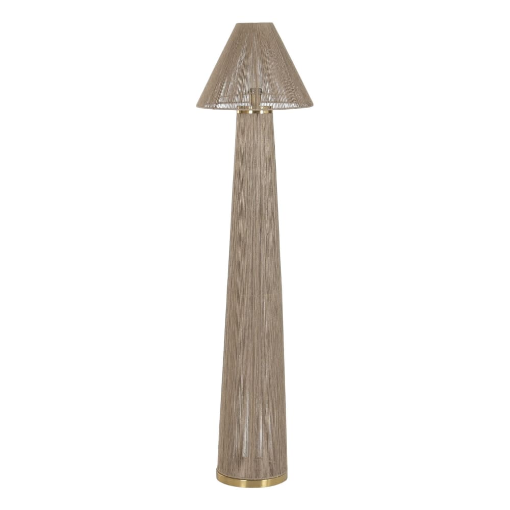 Lampadaire en rotin marron 40x40x157 cm — vue 3