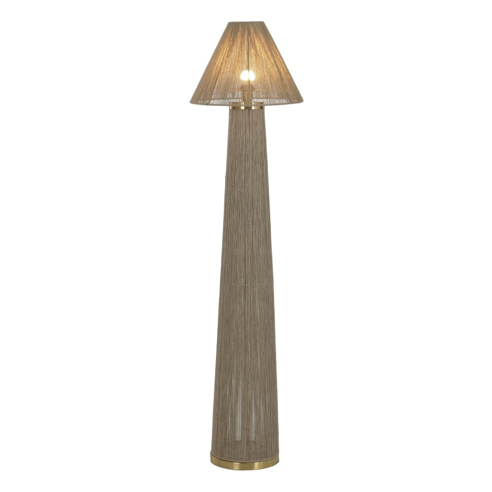 Lampadaire en rotin marron 40x40x157 cm — vue 4