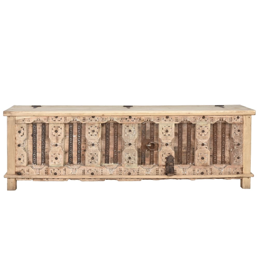 Meuble tv en bois sculpté - unique