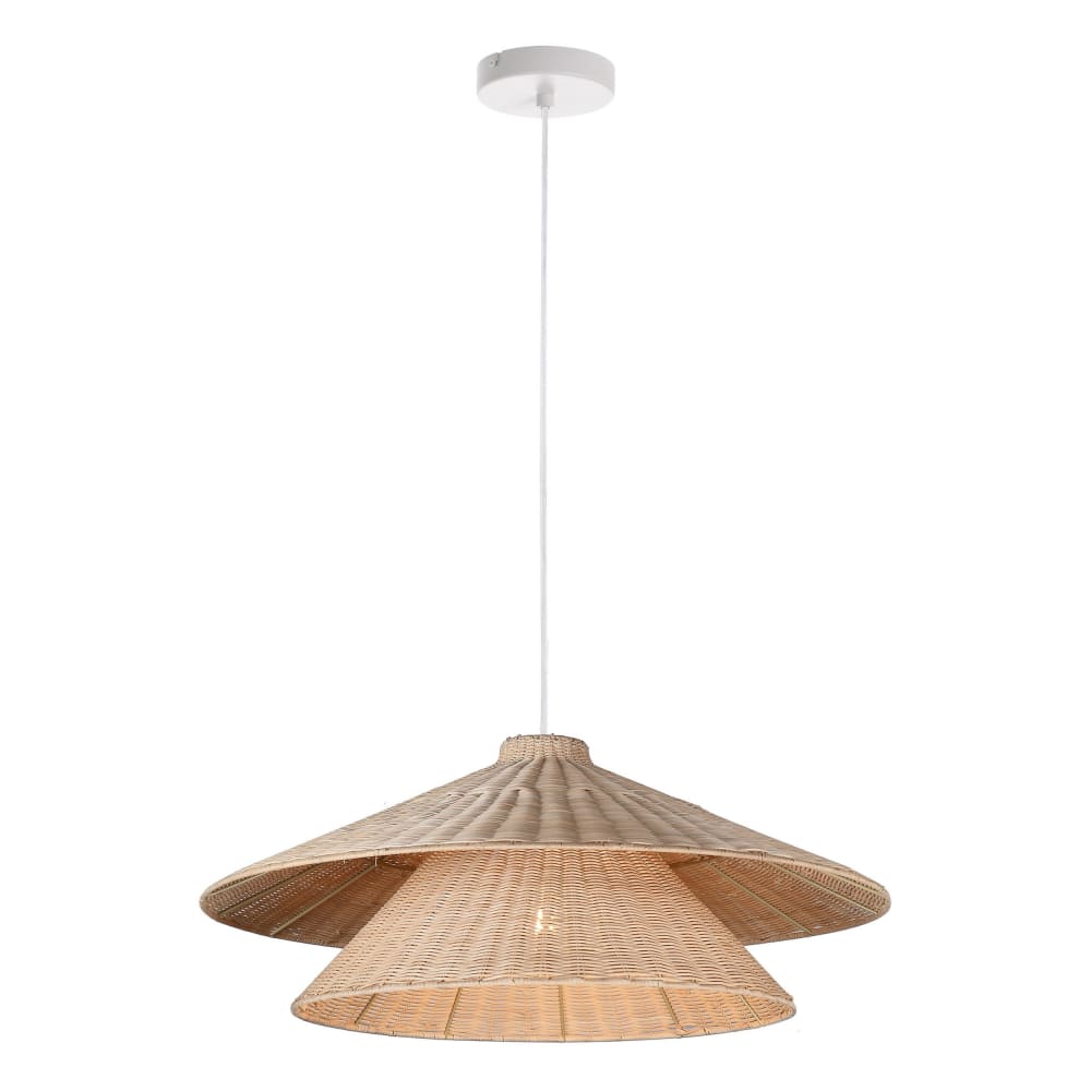 Plafonnier en rotin marron 80x80x120 cm — vue 4