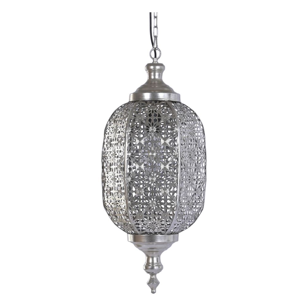 plafonnier en acier gris