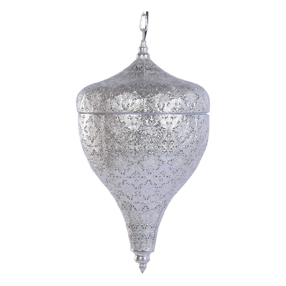 plafonnier en acier gris