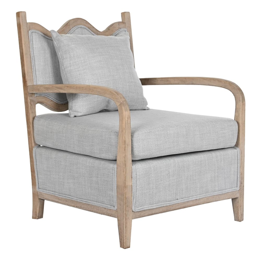 fauteuil en bois gris