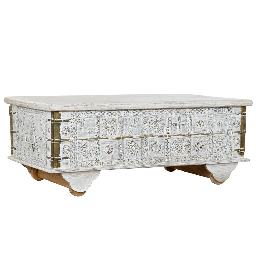 Table basse en bois blanc