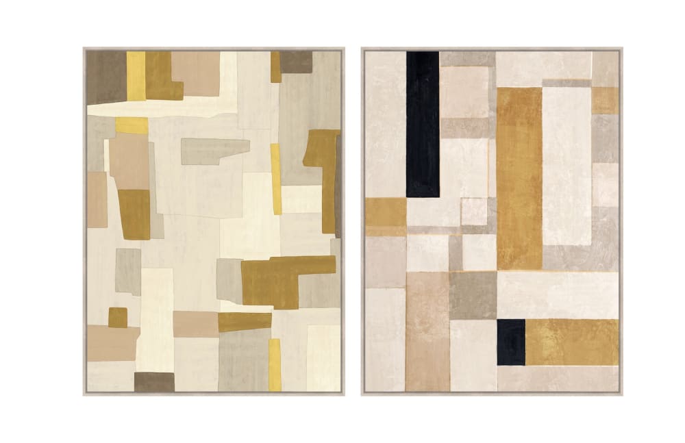 Lot 2 tableaux modernes