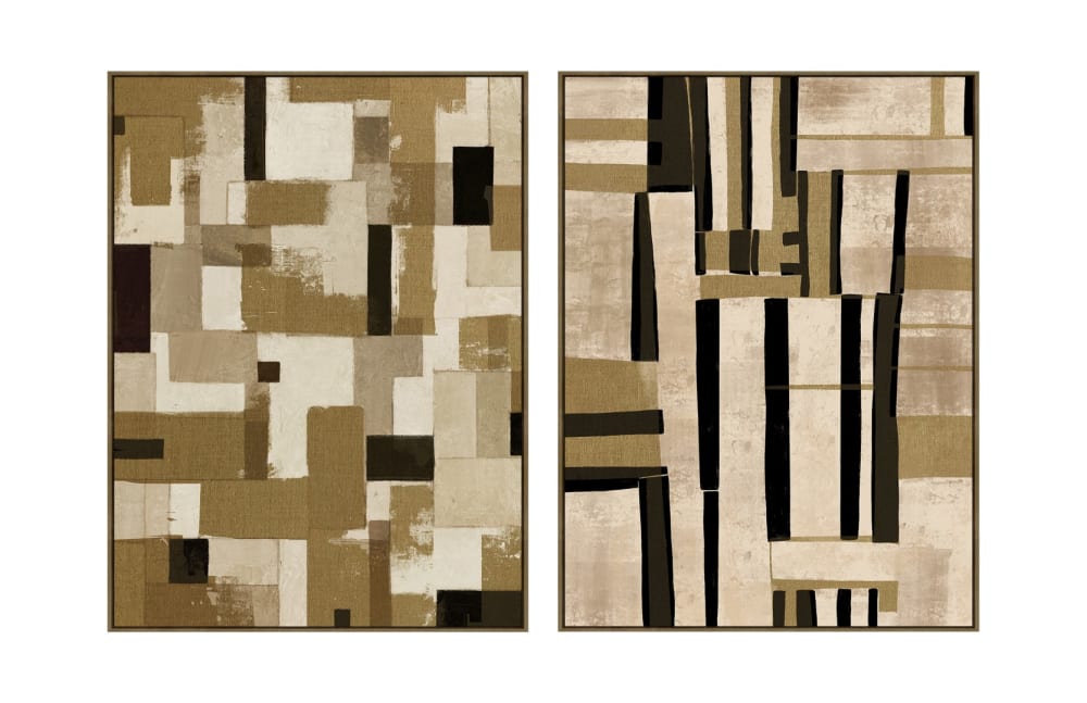Lot 2 tableaux modernes - toile