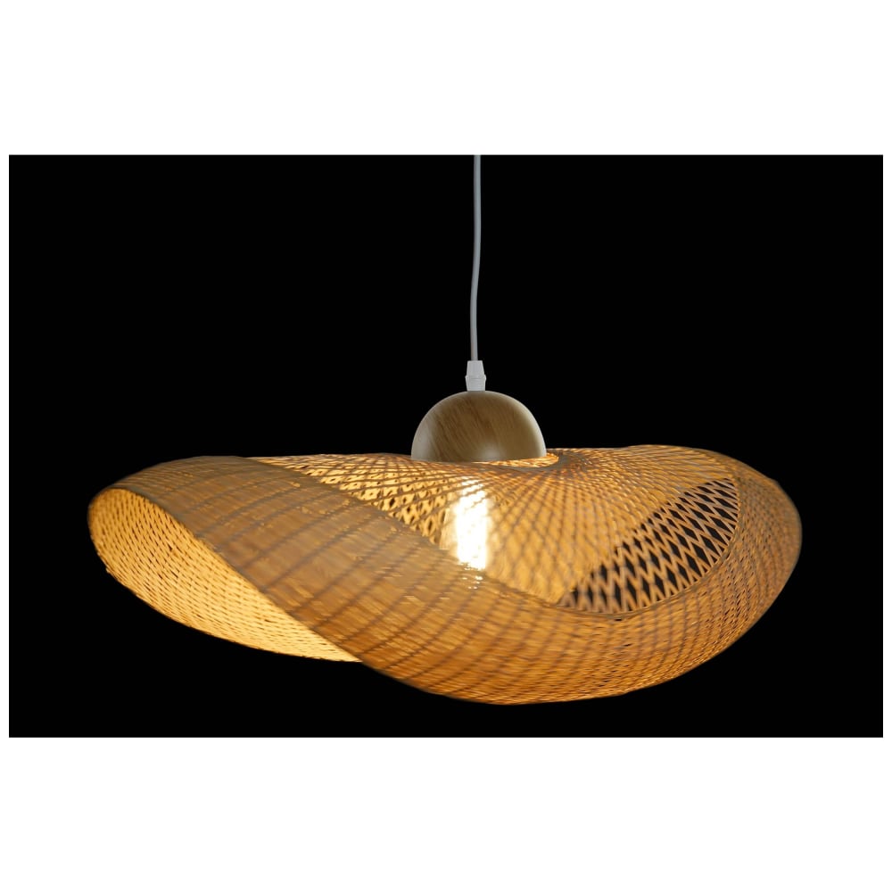 Plafonnier en bambou marron 70x34x20 cm — vue 4