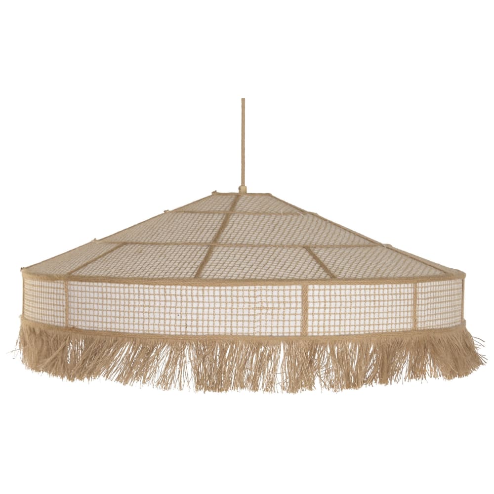 plafonnier en fibre marron